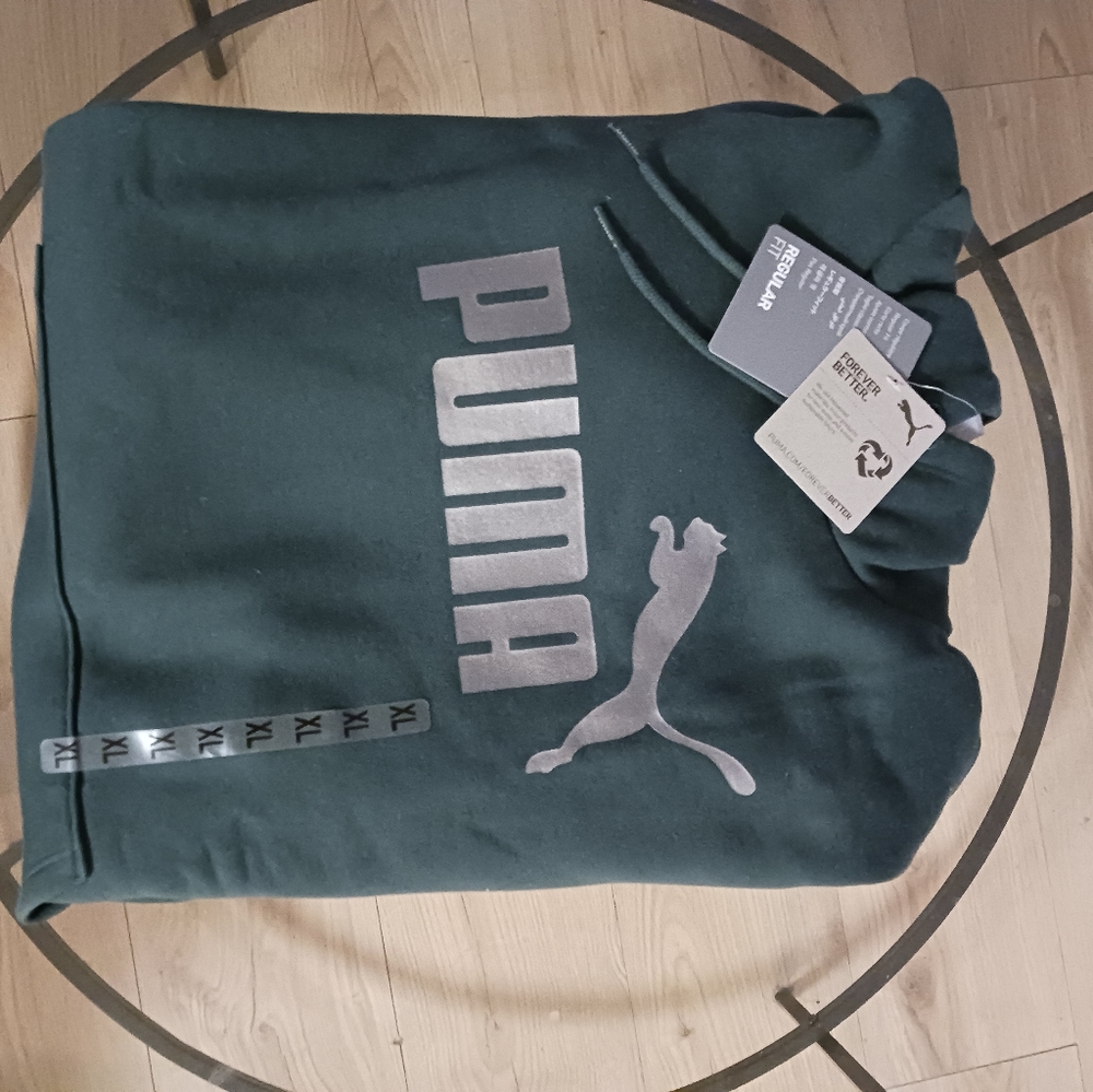 Women Hoodie Puma XL Green